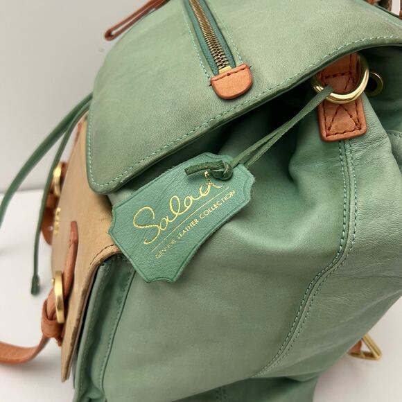 Salad Leather Convertible Backpack and Shoulder Bag main image 0
